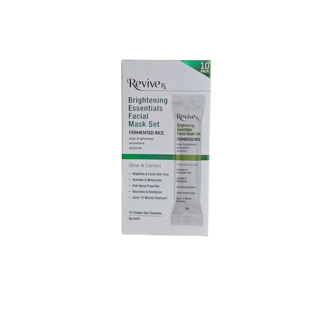 Revive Rx Brightening Essentials Facial Mask Set Fermented Rice